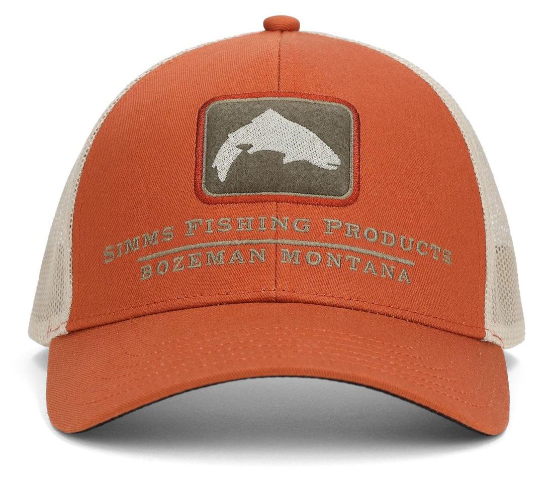 Simms Double Haul Icon Trucker Cap simms orange