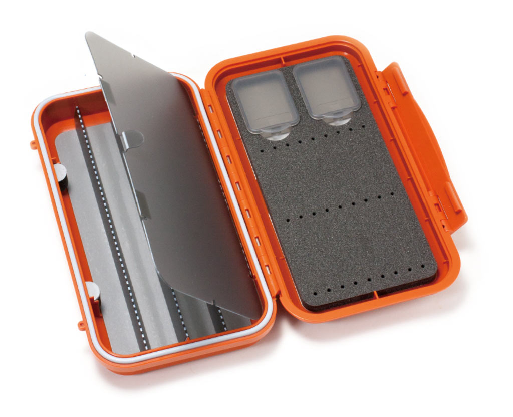 C&F Design CF-3404V Waterproof Tube Fly Box burnt orange