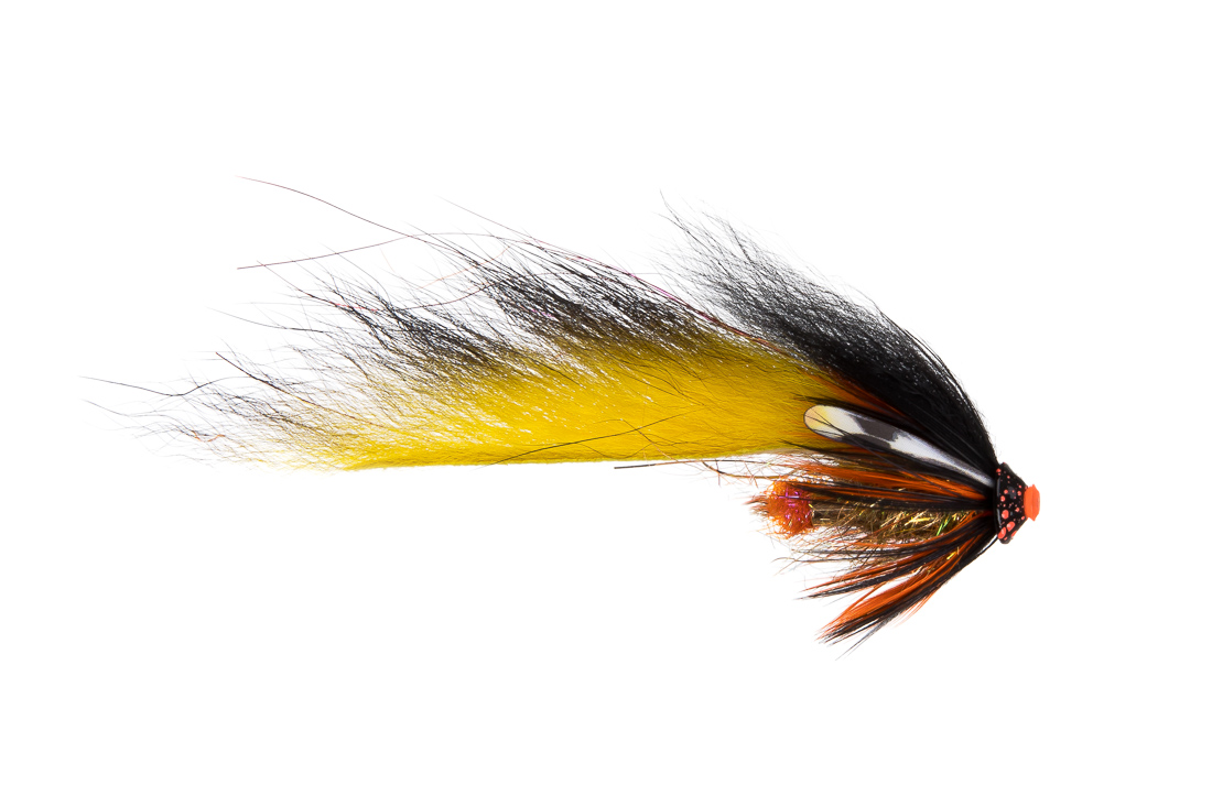 Future Fly FF Zonker Flies Tube Fly 05 black yellow