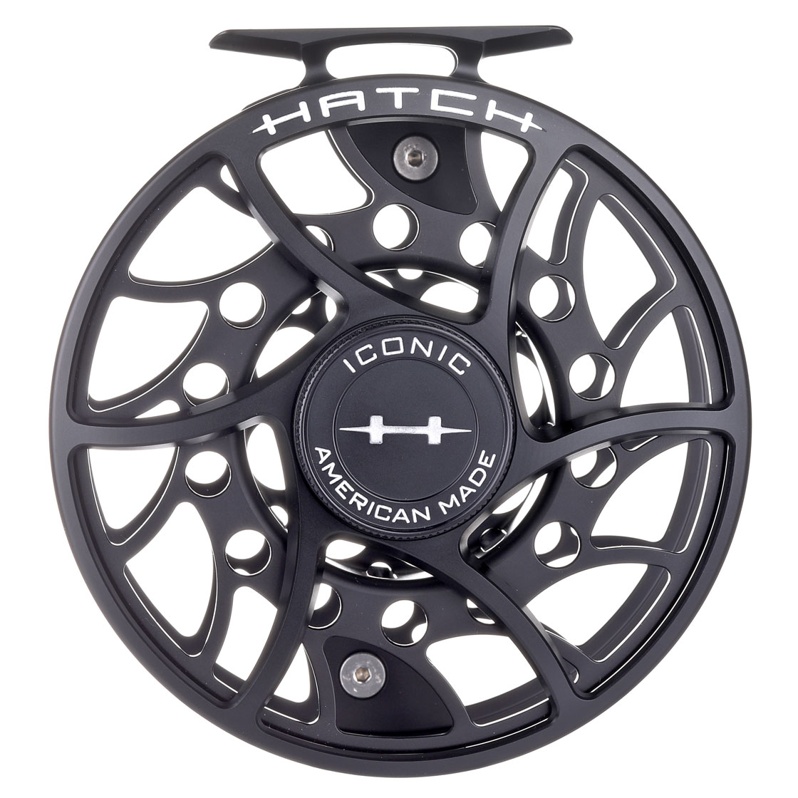 P-23102_Hatch-Iconic-Fly-Reel-Fliegenrolle-Mid-Arbor-black-silver_foto-1 Hatch Iconic Fly Reel Mid Arbor black/silver