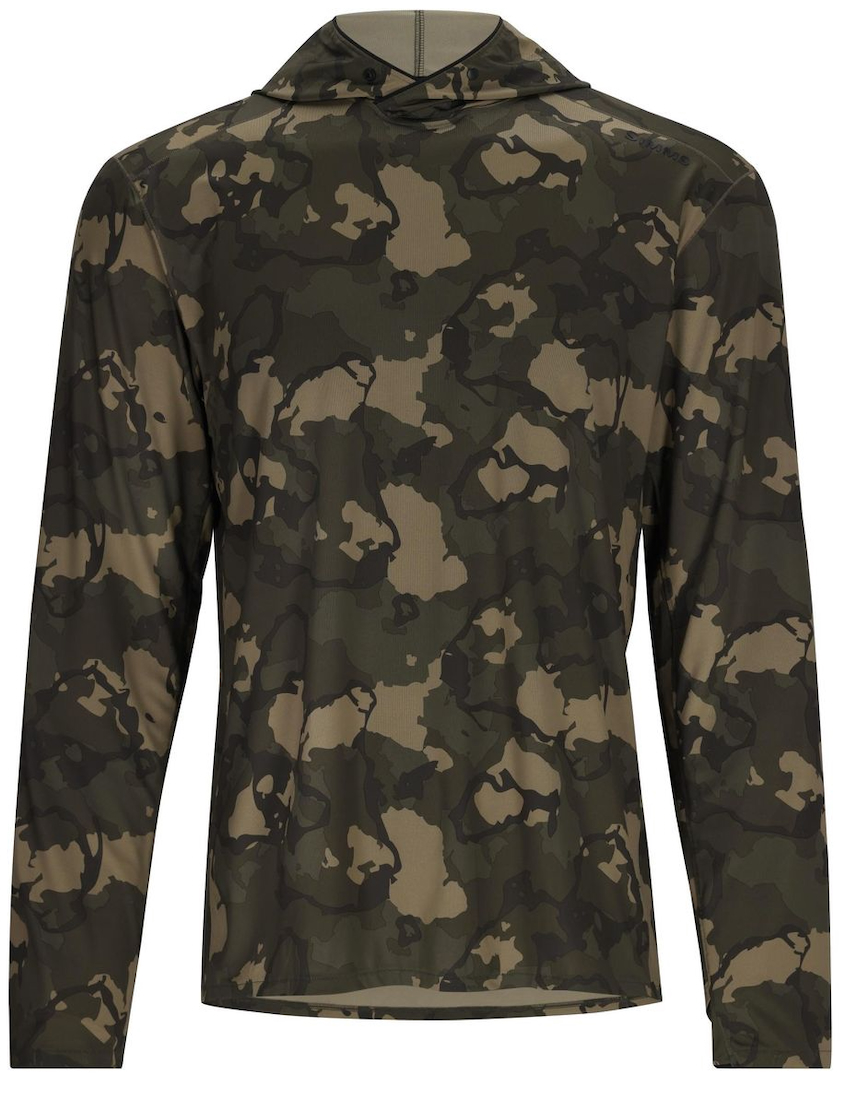 Simms Bugstopper Solarflex Hoody longsleeve regiment camo olive drab