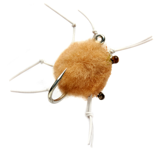 P-21166_FullingMill_Tungsten_Crab_Tan Fulling Mill Saltwater fly - Special Bauer Tungsten Crab Tan