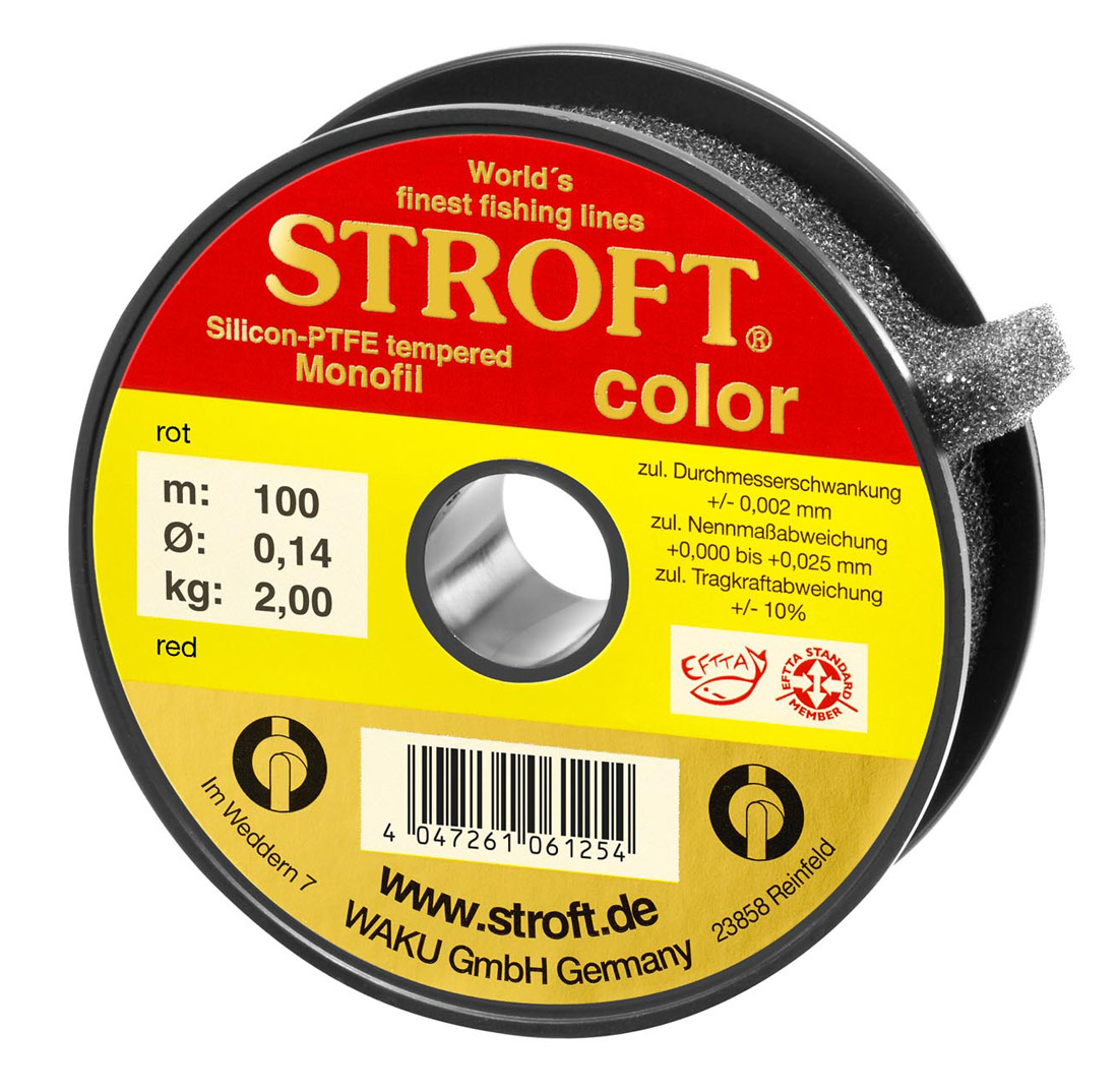 Stroft Color Leader Material Indicator Line Sighter 100 m/Spool red