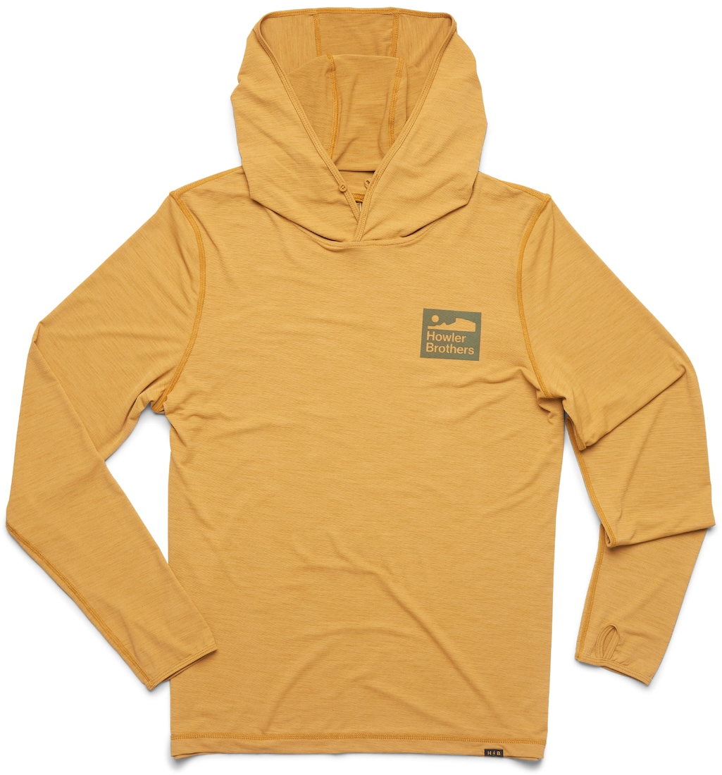 P-25819_Howler_Brothers_HB-TEch_Hoodie_Old_gold Howler Brothers HB Tech Sunshade Hoodie - old gold