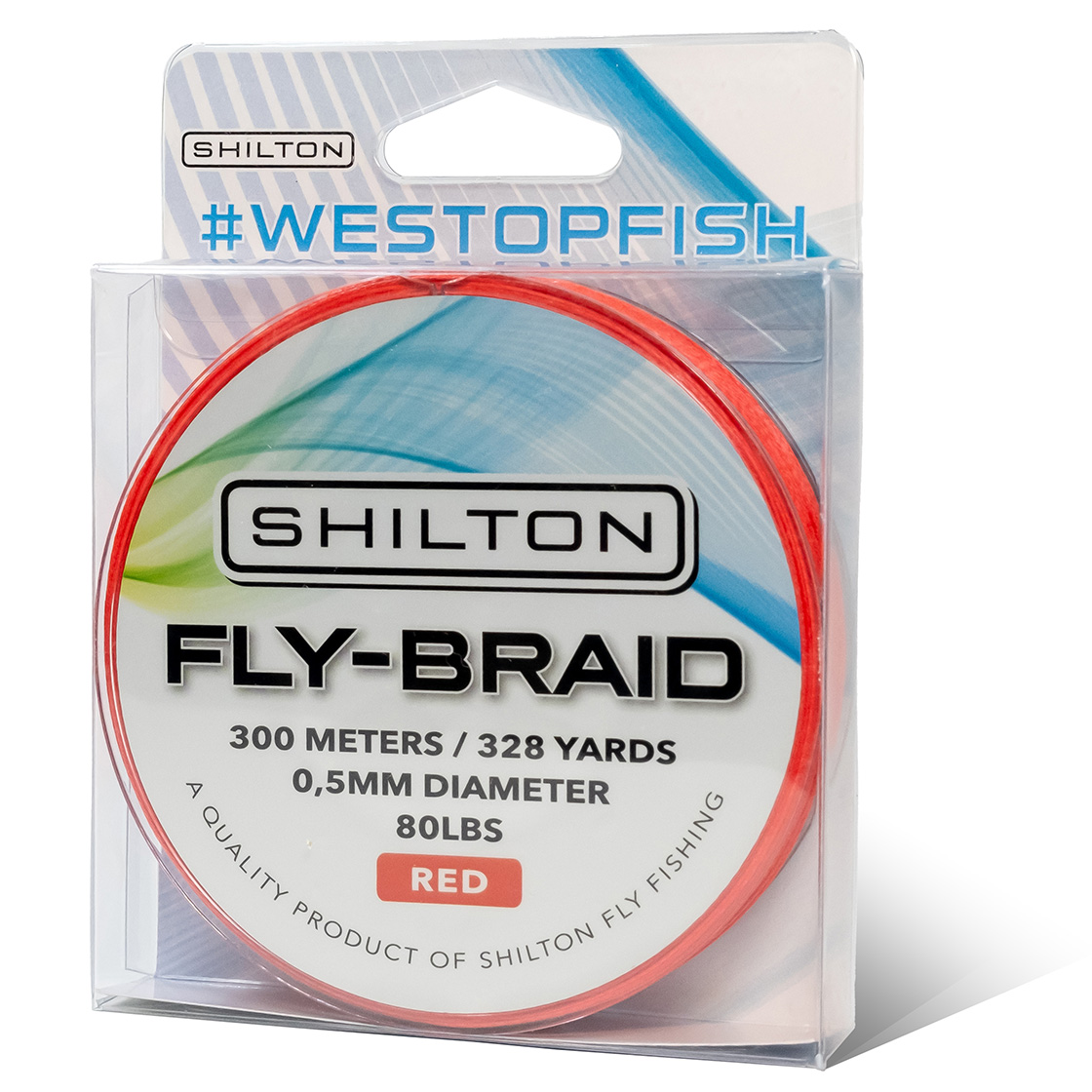 Shilton FLY-X Braid 80lbs Backing 300m Red