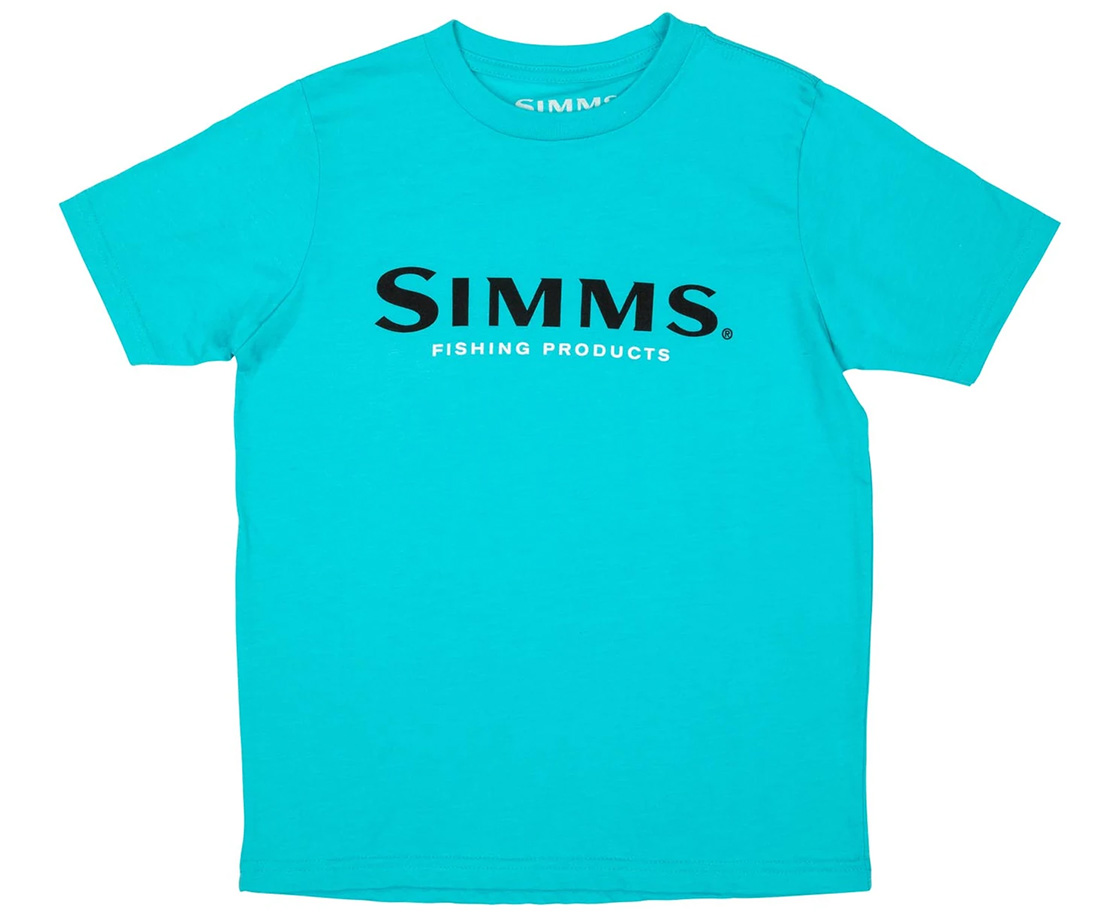 Simms_Kids_Logo_T-Shirt_tahiti_blue Simms Kid's Logo T-Shirt tahiti blue