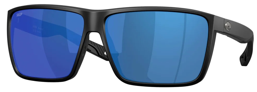Costa Polarized Glasses Rincon II Matte Black (Blue Mirror 580P)