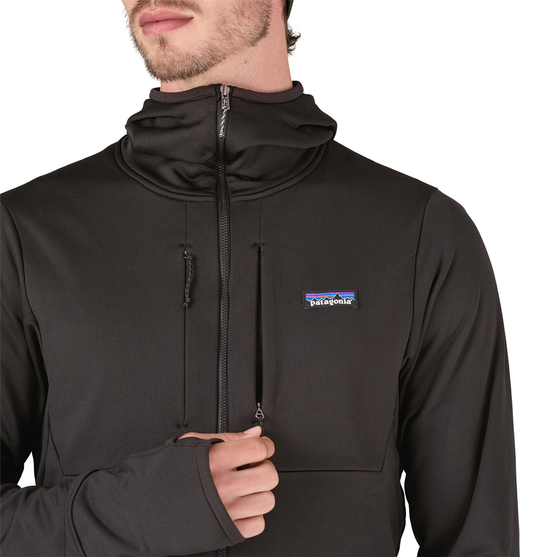Patagonia_R1_Thermal_Full_Zip_Hoody_Details_BLK_2 Beispiel (BLK)
