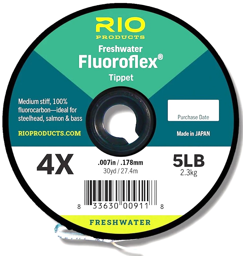 Rio Fluoroflex Freshwater Tippet 30 yds Spool Fluorocarbon Leader Material