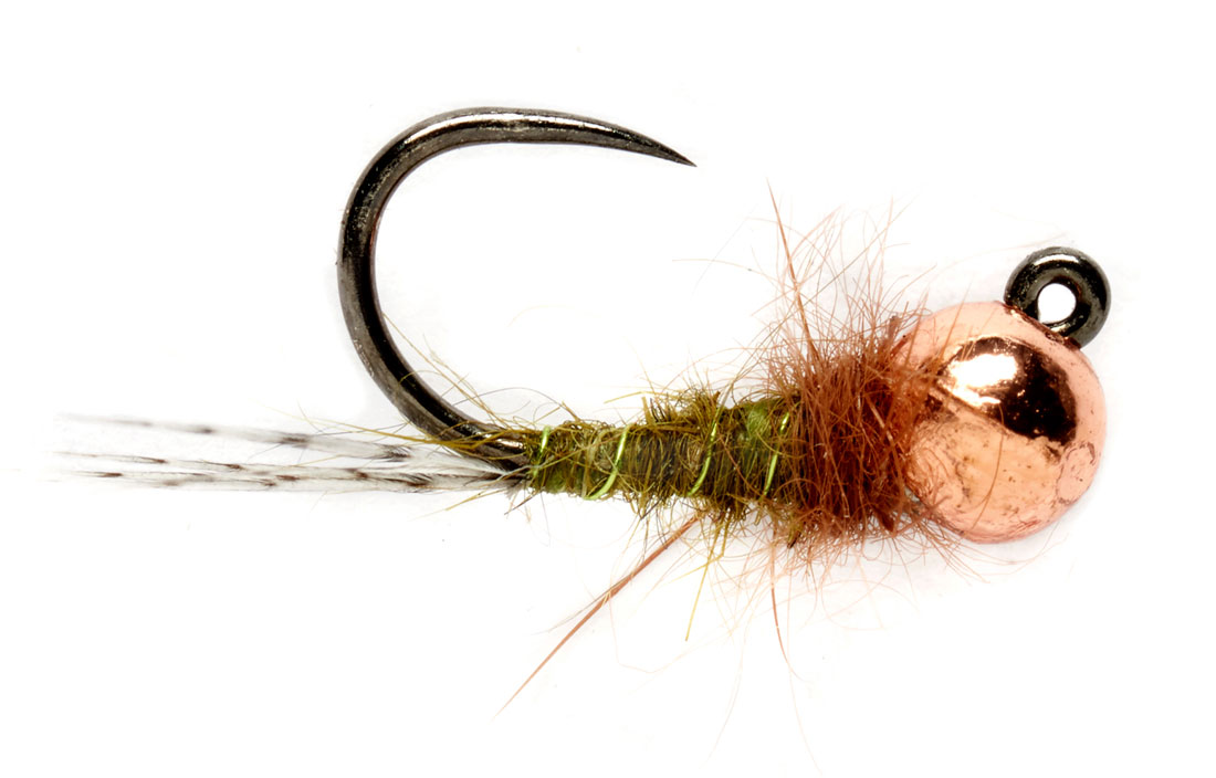Fulling_Mill_Nymphe_Rozas_Olive_Nymp_Barbless_1 Fulling Mill Nymph - Roza's Olive Nymp Barbless