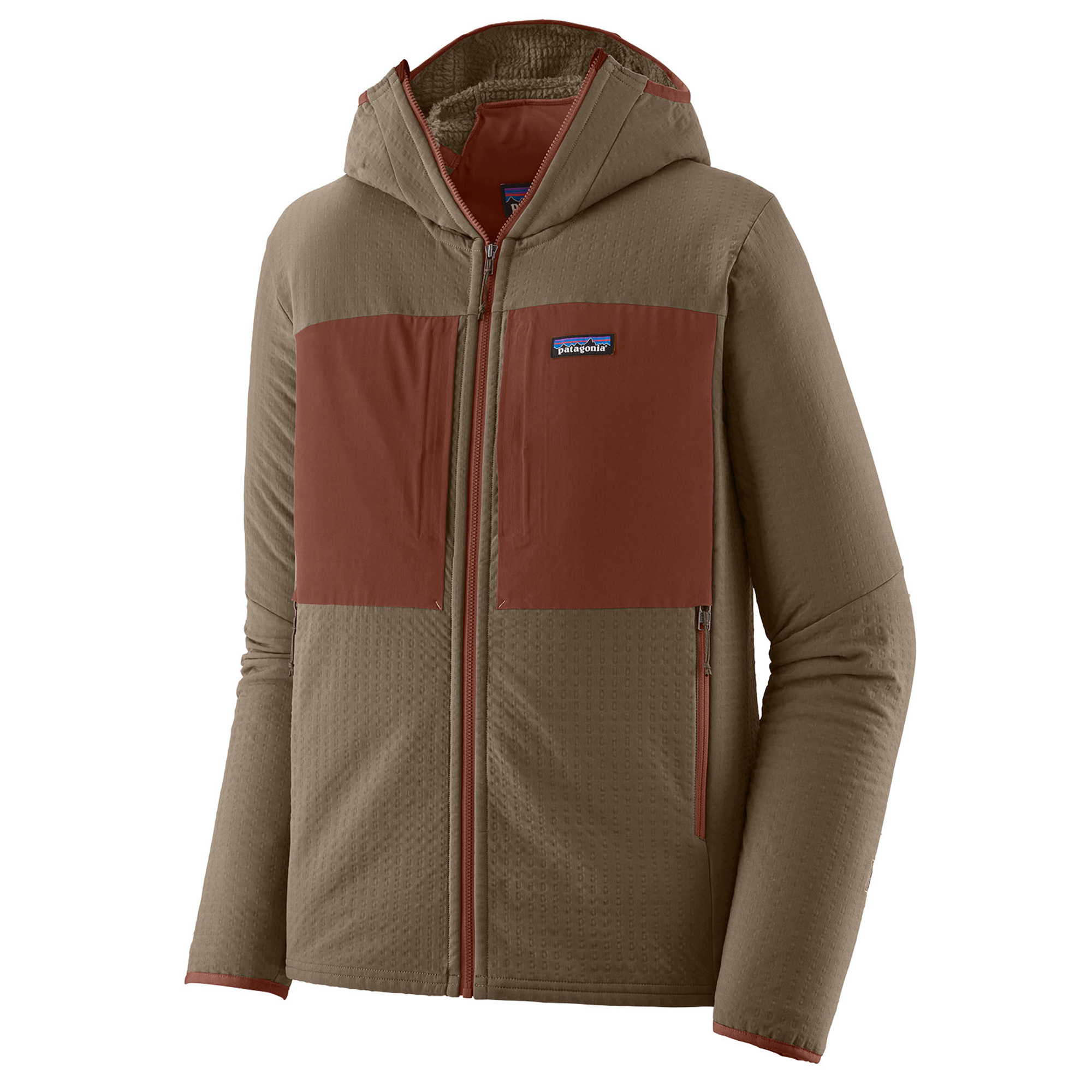 Patagonia R2 TechFace Hoody Fleece Jacket MRLB - Marlow Brown