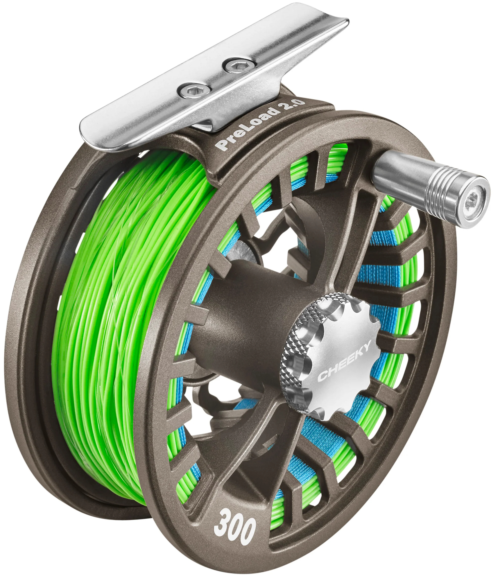 Cheeky PreLoad 2.0 fly reel with WF fly line and Moonstone backing