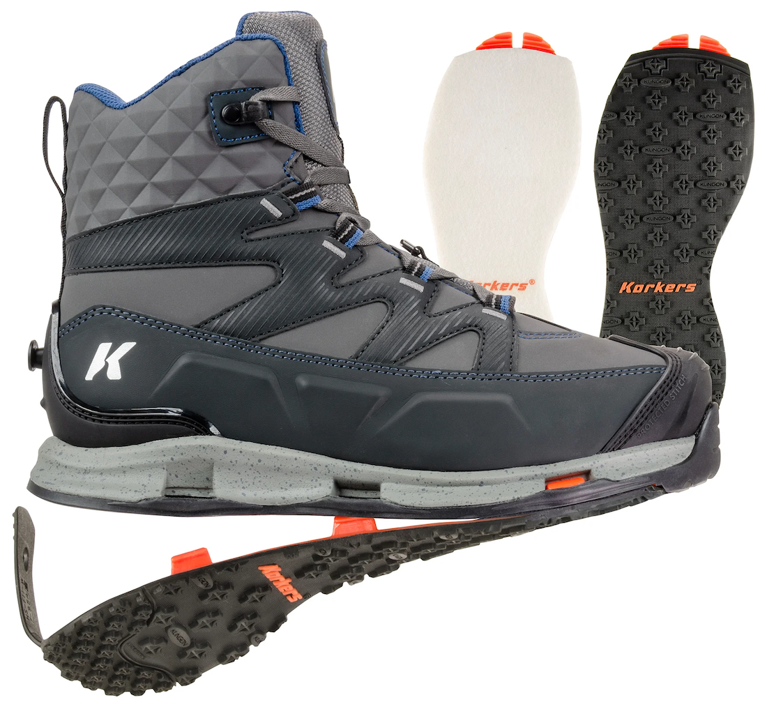 Korkers Bantam Lite Wading Boot with Felt and Rubber Sole Korkers Bantam Lite Wading Boot with Felt and Rubber Sole