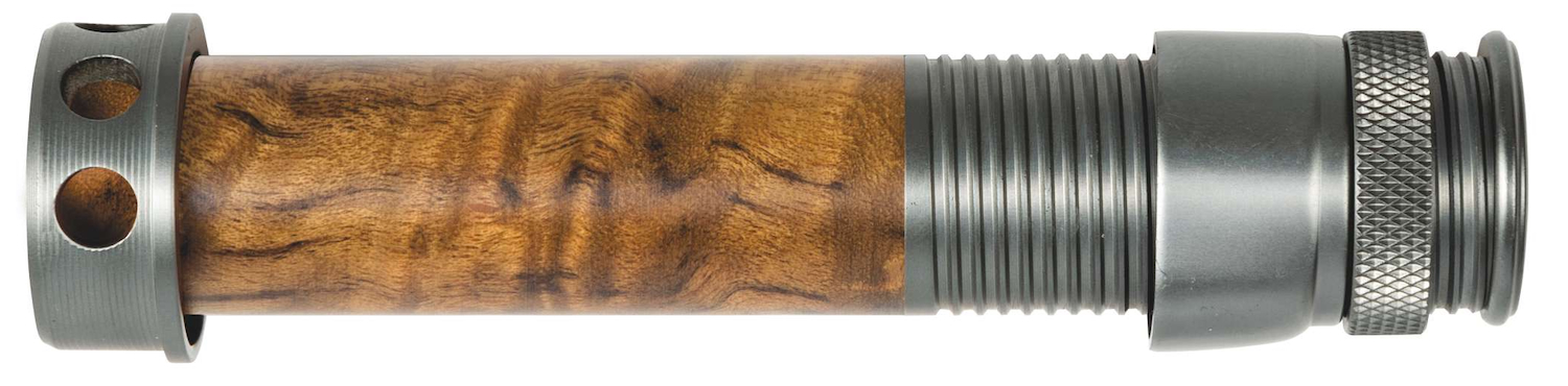 Traper reel seat for titanium rods