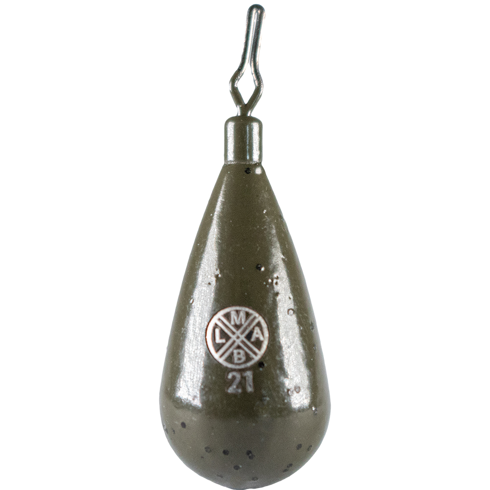 LMAB Tungsten Drop Shot Weight Tear green pumpkin