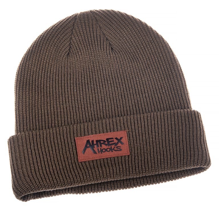 Ahrex Suede Patch Beanie brown