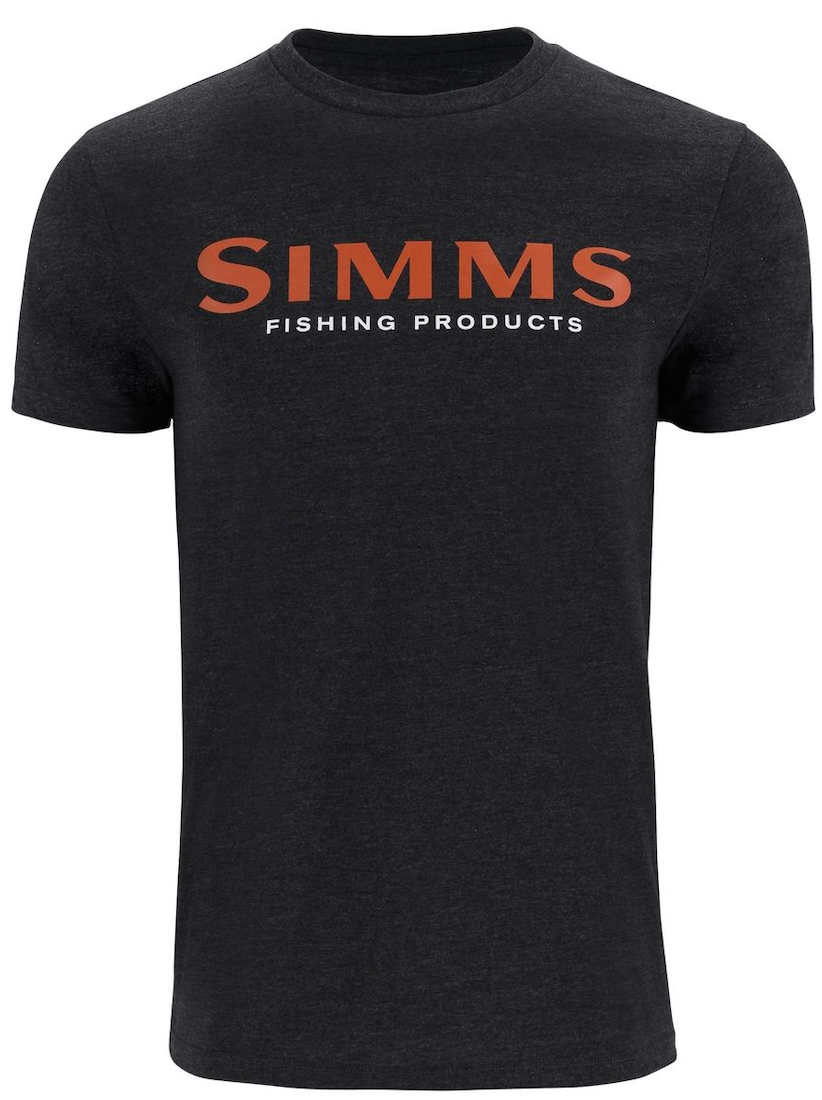 P-27245_Simms_Logo_T-Shirt_Gunmetal_Heater_ Simms Logo T-Shirt Dark gunmetal heather