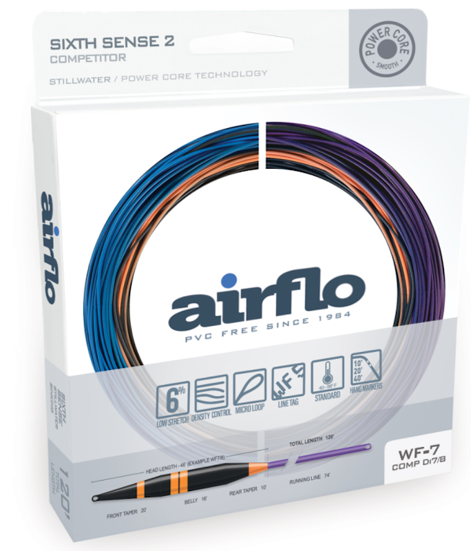 Airflo Sixth Sense 2 - Competitor - Long Belly Distance Stillwater Heavy Sink Fly Line #78