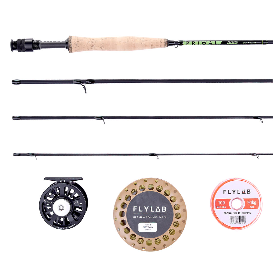 P-23246_Primal-Conquest_Exo-Set-Einhand-Fliegenrute__ Primal Conquest/Exo Set Single Handed Fly Rod