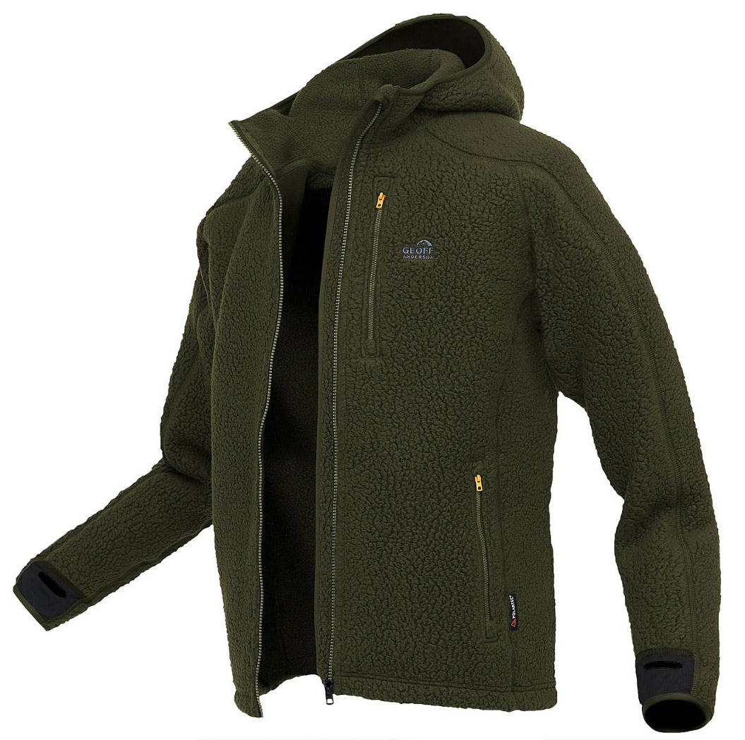 Geoff Anderson Teddy Fleece Jacket green