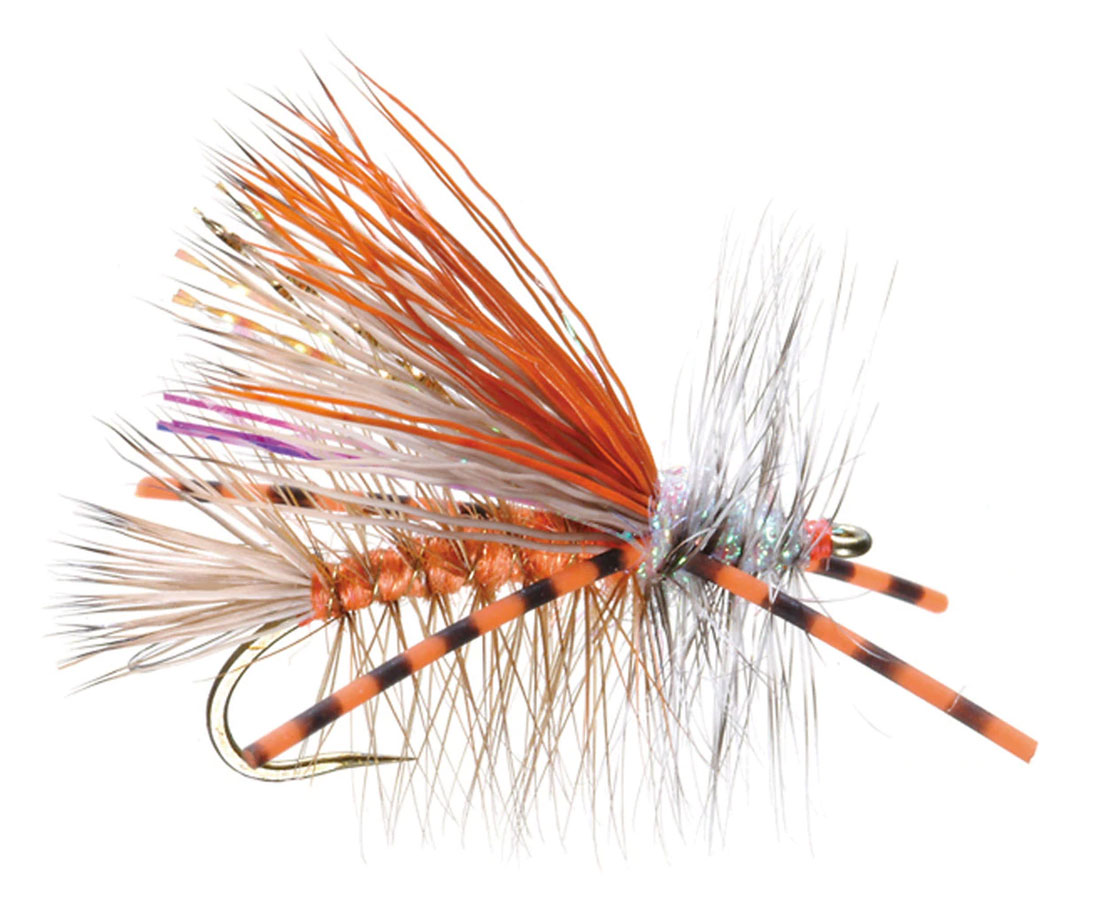 Umpqua_Crystal_Stimulator_Rubberlegs_Orange Beispiel Fliege