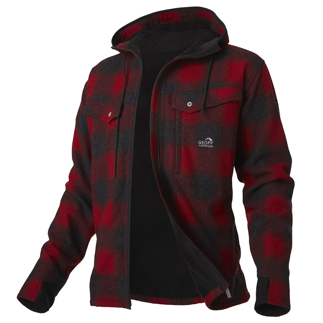 Geoff_Anderson_Ezmar2-_Hoodie_mit_Innenfutter_rot_1 Geoff Anderson Ezmar2+ Insulated Hoodie red