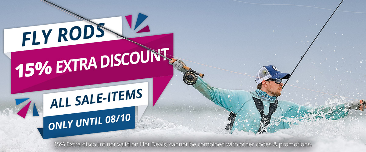 15% Extra off Fly Rods Sale items until 8/10