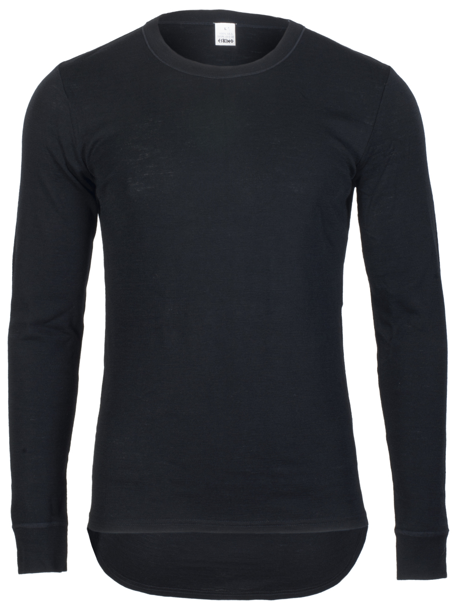 Bratens_Merino_Jumper_Langarmshirt_black Bråtens Merino Jumper Shirt black