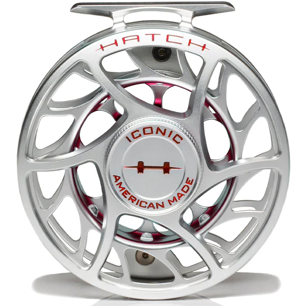 P-23100_Hatch_Iconic_Fliegenrolle_largeArbor_Clear-Red_7 7Plus