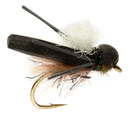 P-21163_FullingMill_FlipFlop_White Fulling Mill Dry Fly - Procter's Flip Flop White Beetle