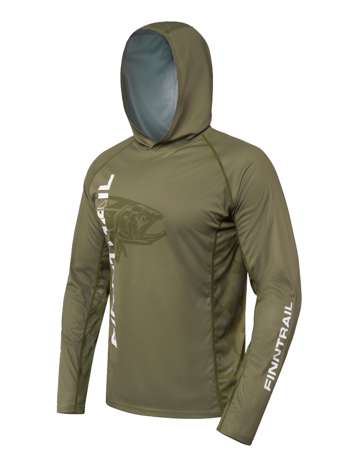 Finntrail Sunhoody Wave Big Fish khaki Sonnenschutz UPF 50+