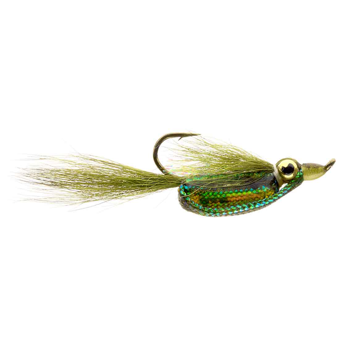 P-16351-Catchy-Flies-Streamer-CF103-UH-Rattler-olive Catchy Flies Streamer - CF103 UH Rattler Olive