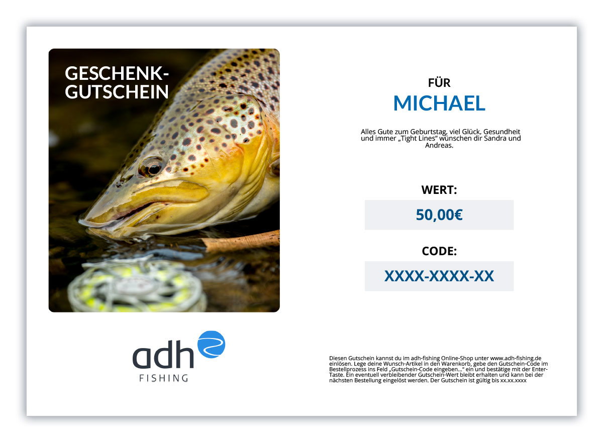 adh-fishing gift voucher to print out (design and value of your choice)