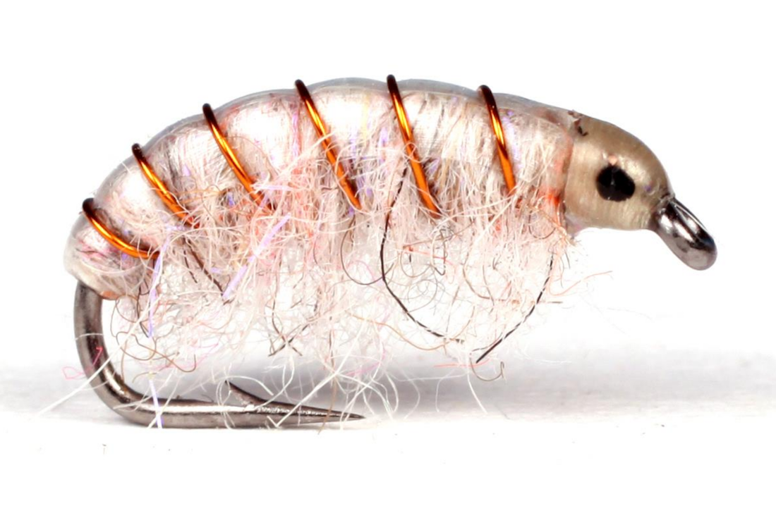 Guideline_UV_Gammarus_white Guideline Sea Trout Fly - UV Gammarus white