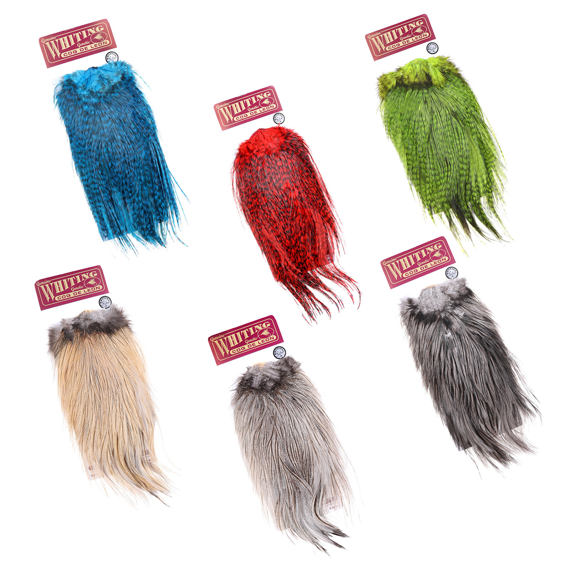 Whiting Coq de Leon Silver Grade Saddle Grizzly pardo