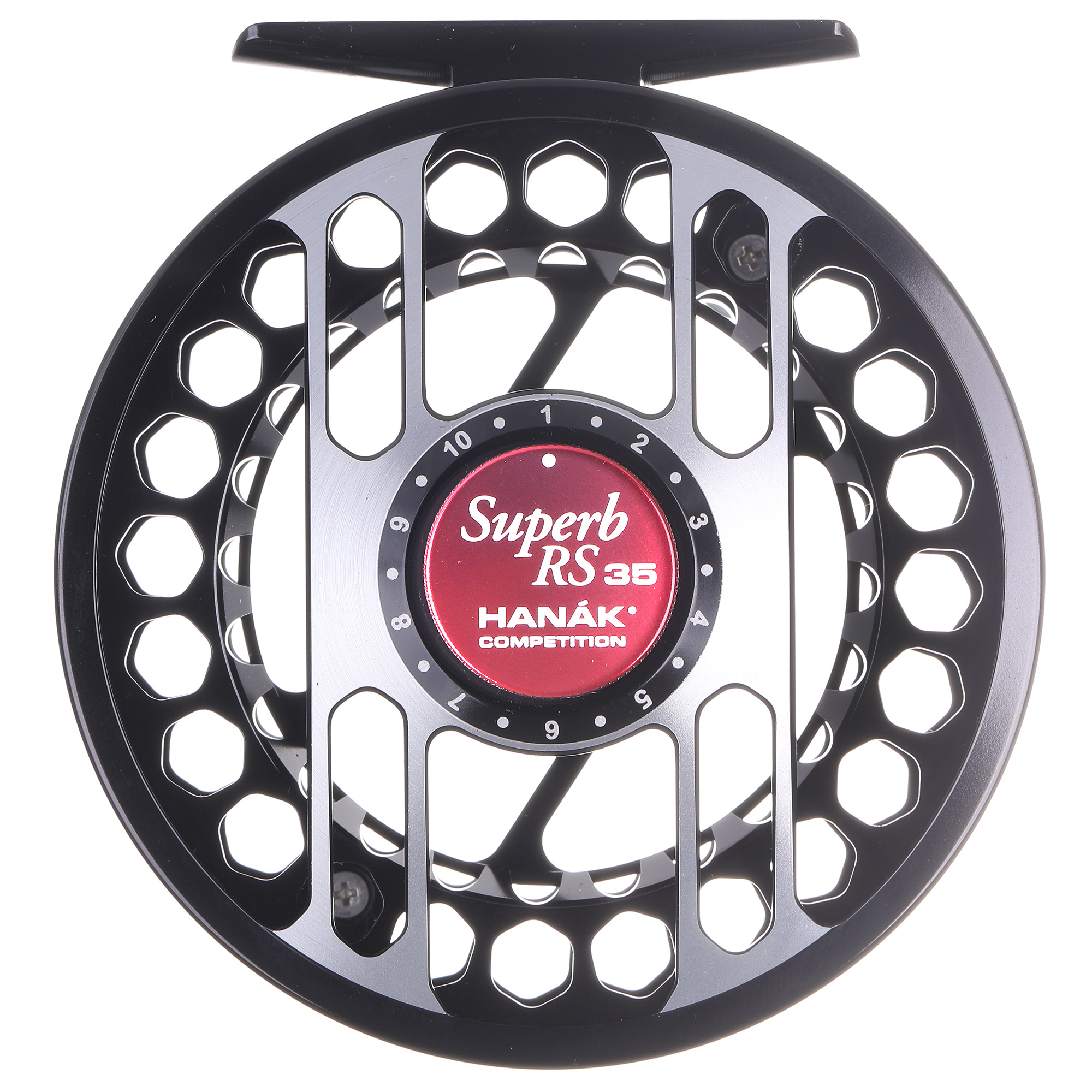 Hanak Superb RS 35 fly reel black & red