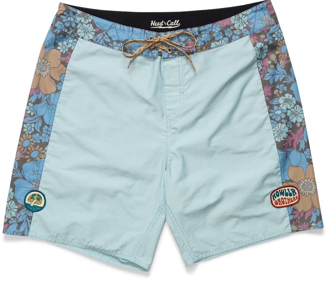 Howler Brothers Ensueno Boardshorts Flower Power Pool Blue Howler Brothers Ensueno Boardshorts Flower Power Pool Blue