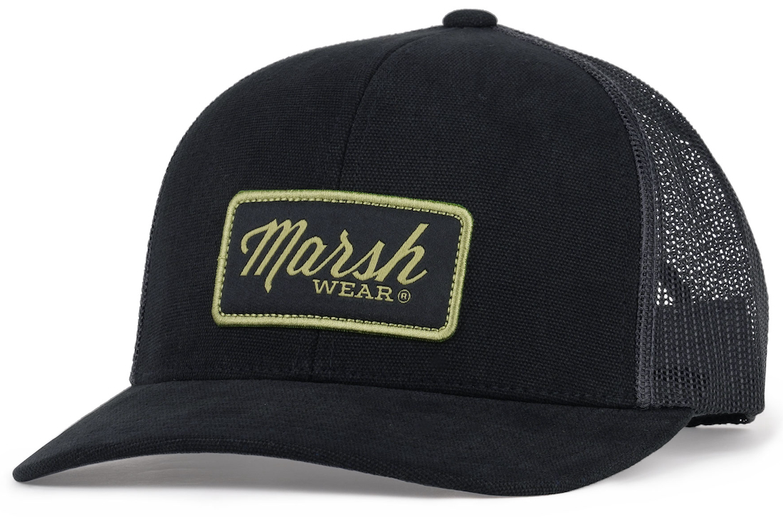 Marsh Wear Script Trucker Cap Black