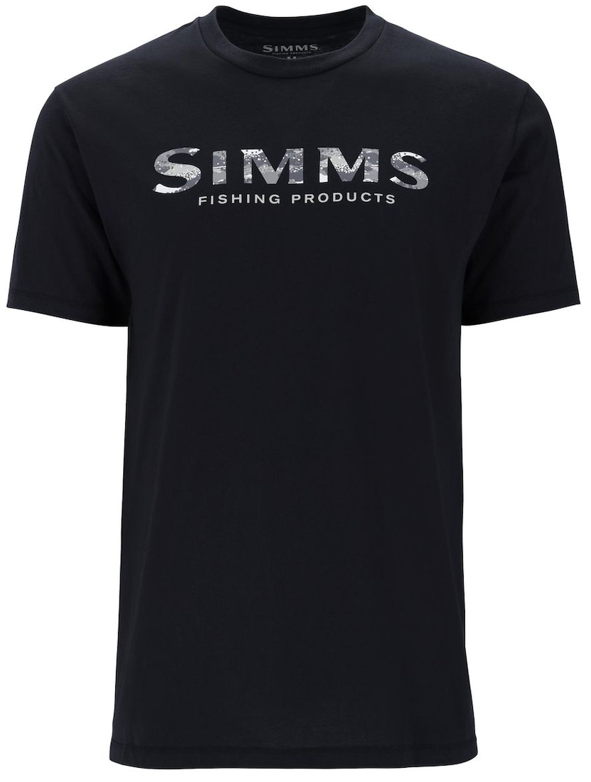 P-28411_Simms_Shroud-Fill_Shirt_Black_ Simms Shroud Fill Logo T-Shirt Black
