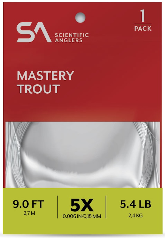 Scientific Anglers Mastery Trout Tapered Leader 9 ft Leader