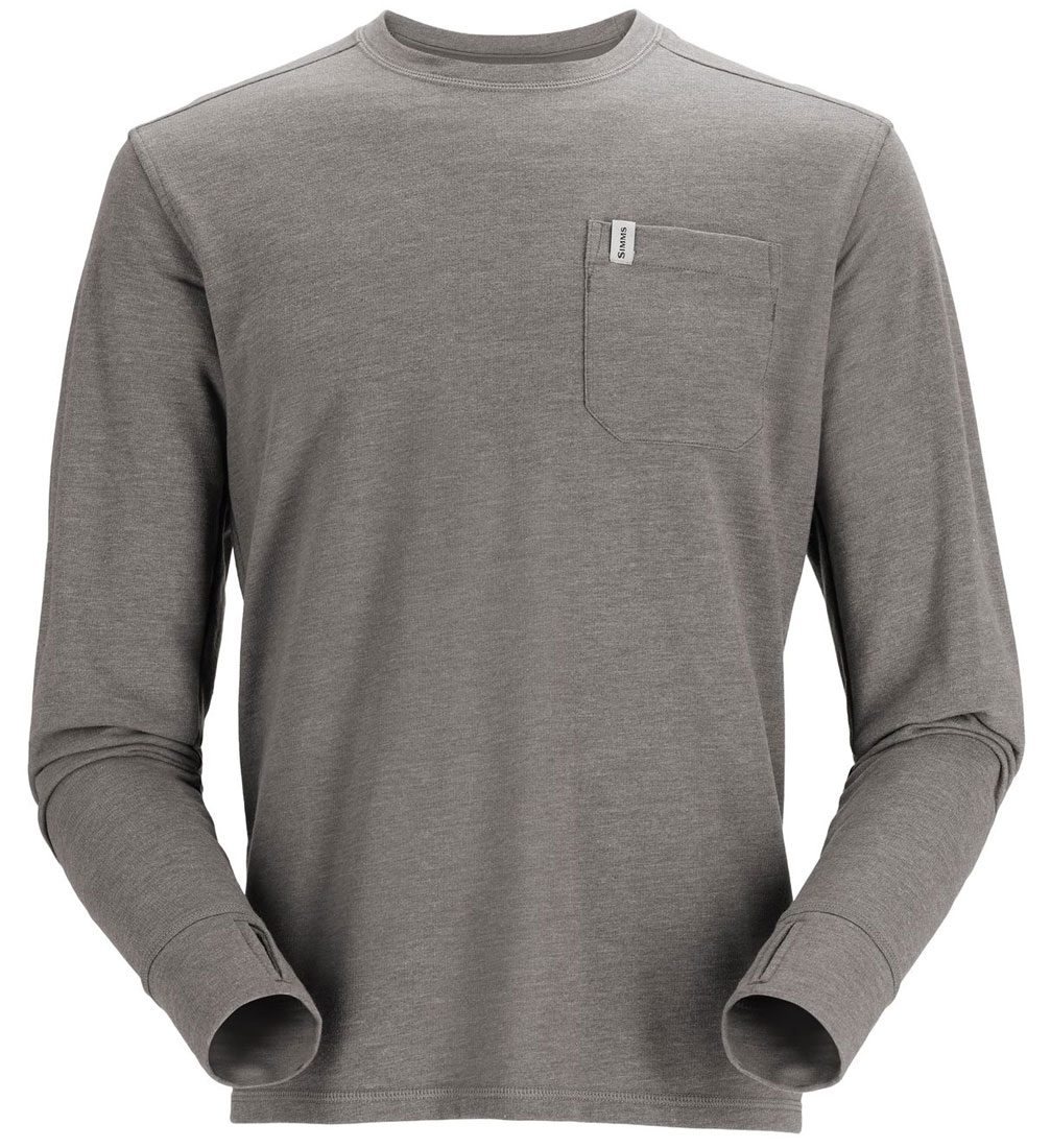 Simms_Henrys_Fork_Crew_Pullover_steel_heather_1 Simms Henry's Fork Crew Pullover steel heather