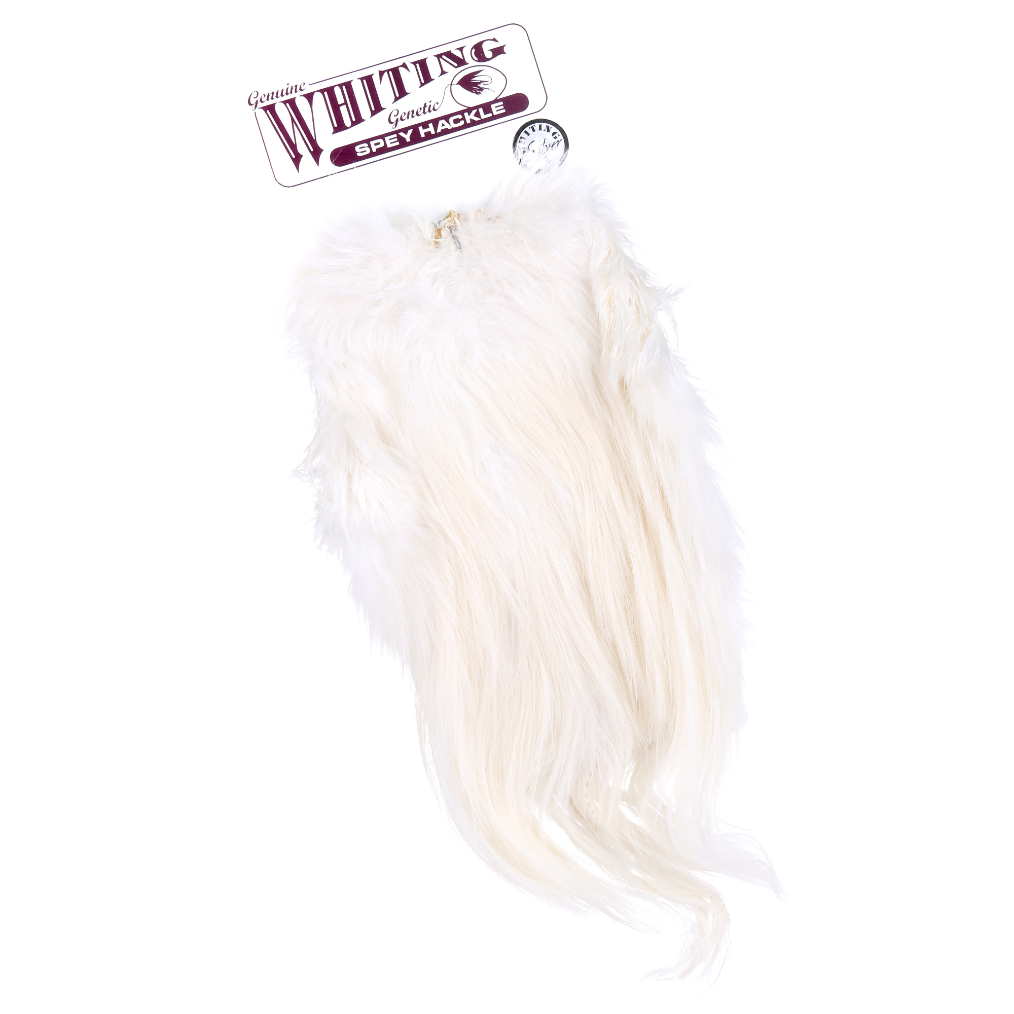 Whiting Silver Spey Hackle Rooster Saddle