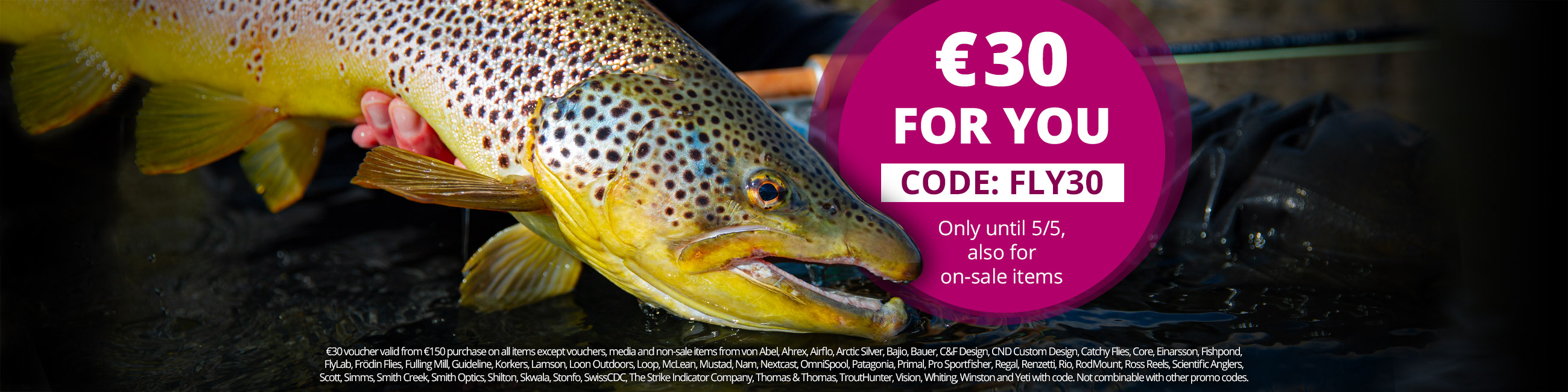 €30 for You with Code FLY30 until 5/5