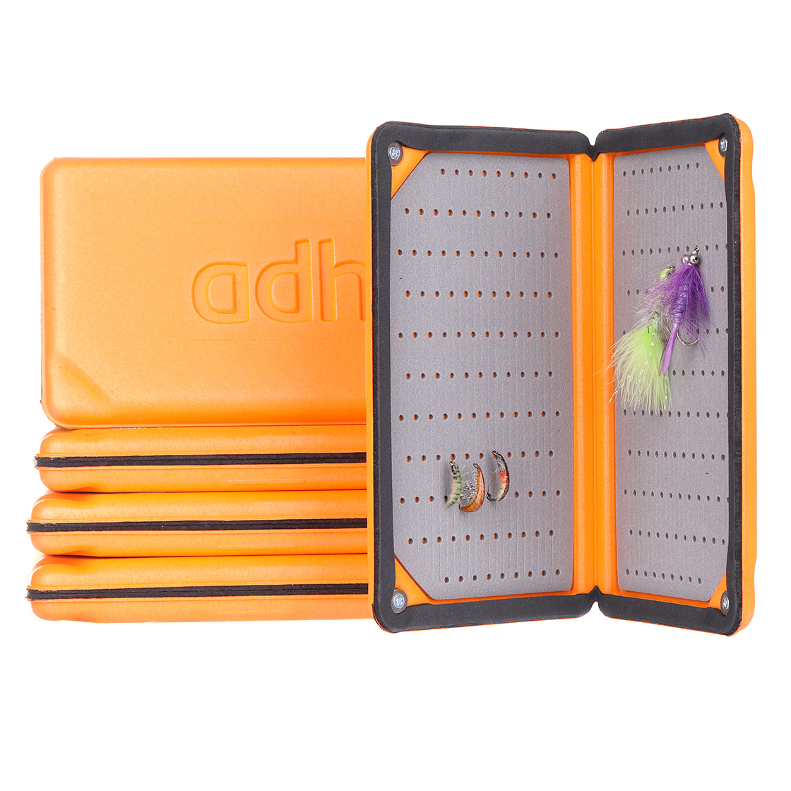 adh-fishing Foam Fly Box Fly Box Nymph Ultralight Rainproof orange