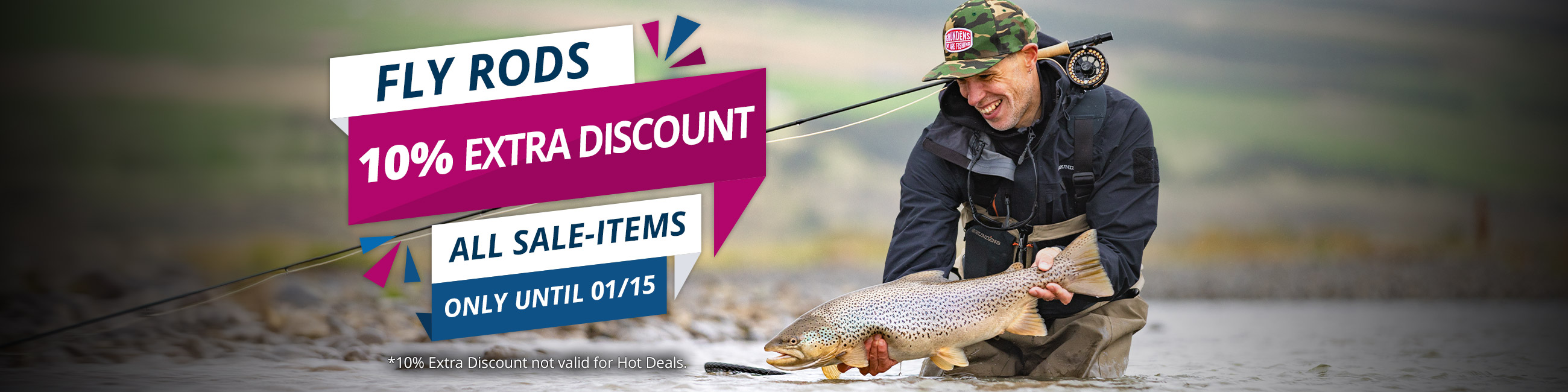 10% Extra off Fly Rods until 01/15