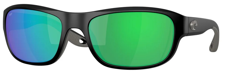 Costa Polarized Glasses Clipperton Matte Black (Green Mirror 580P)