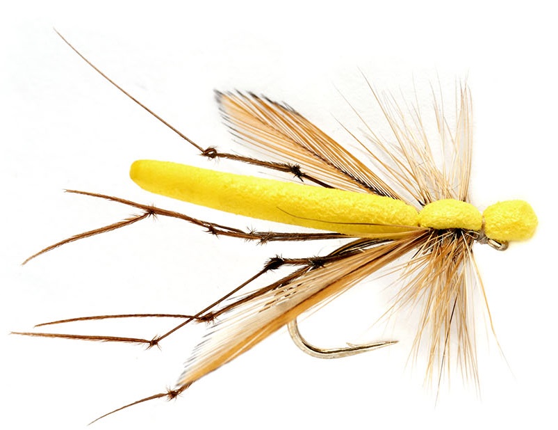 Fulling-Mill-Trockenfliege-Yellow-Foam-Daddy Fulling Mill Dry Fly - Yellow Foam Daddy