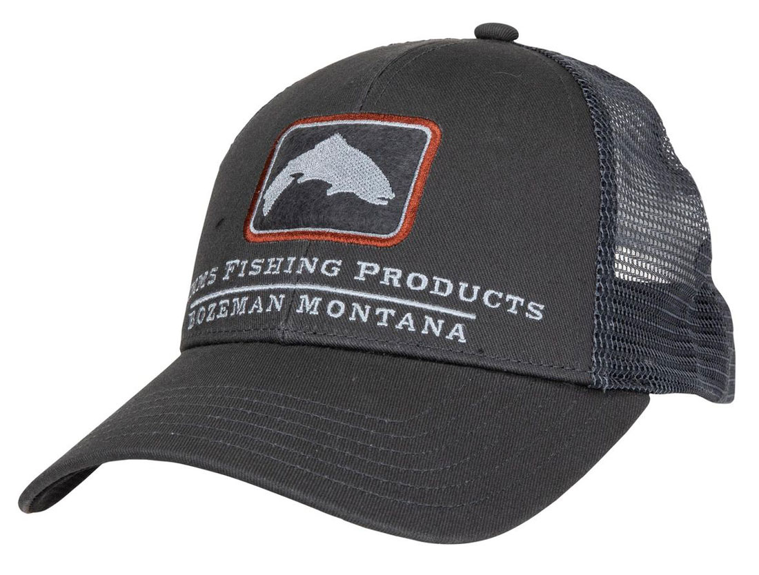 Simms Trout Icon Trucker Cap carbon