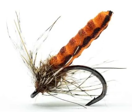 Superflies Dry Fly Waffle Pupa Orange Superflies Dry Fly Waffle Pupa Orange