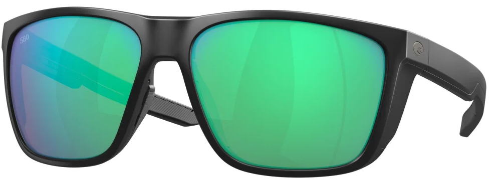P-28644_Costa_polarisationsbrille_Ferg_XL_Matte_Black_Green_Miror_ Costa Polarized Glasses Ferg XL Matte Black (Green Mirror 580G)